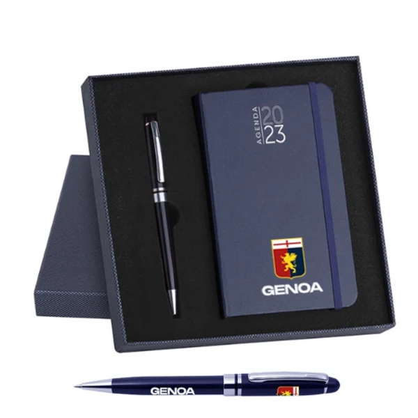 Kit agenda + penna Genoa
