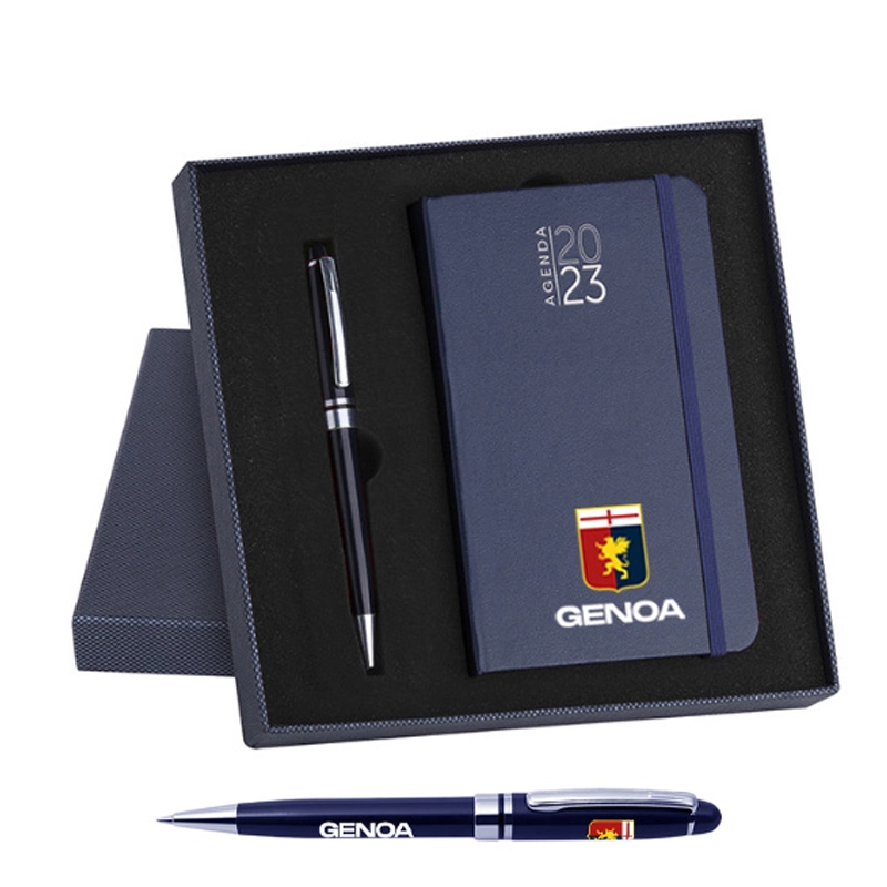 Kit agenda + penna Genoa