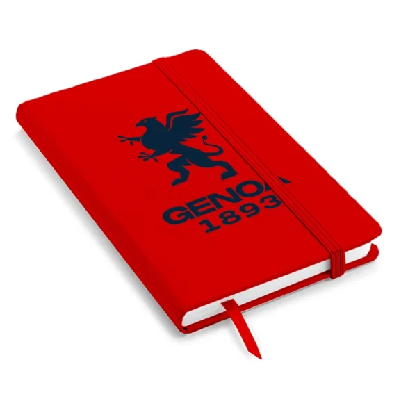 Notebook A5 rosso Genoa